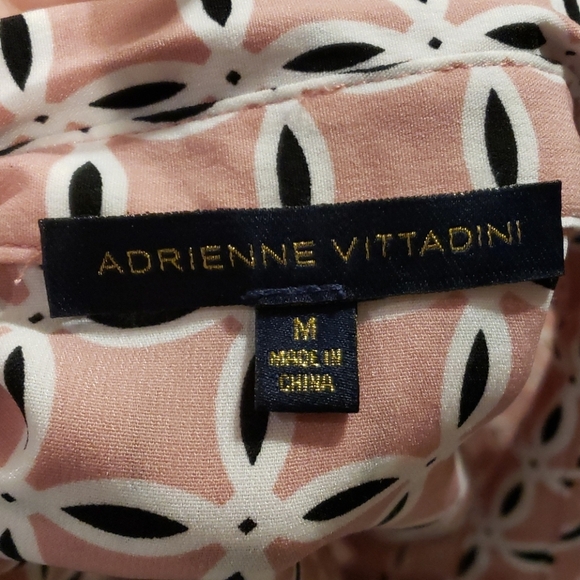 Adrienne vittadini light pink pattern button up - Picture 6 of 7